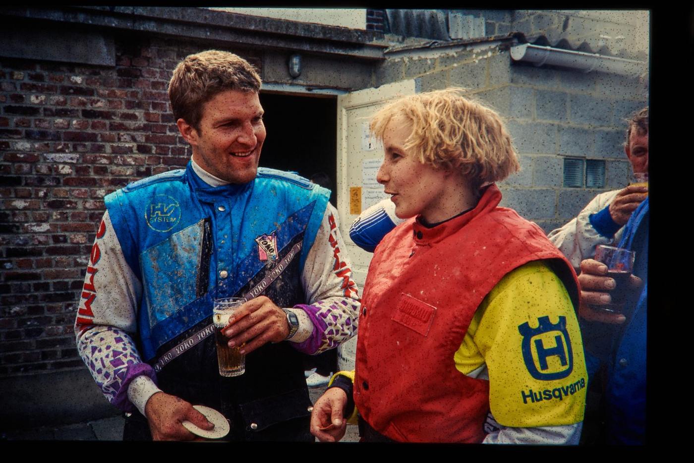 Historische Moto-Rumpf-Aufnahme: Uli Wilkens, Ute, Belgien, 1996.