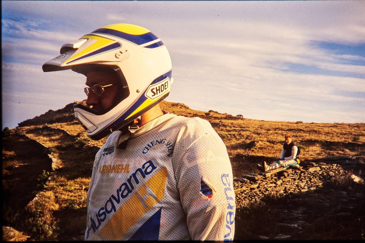 Historische Moto-Rumpf-Aufnahme: Spanien, 1992. Personen: Markus Rumpf.