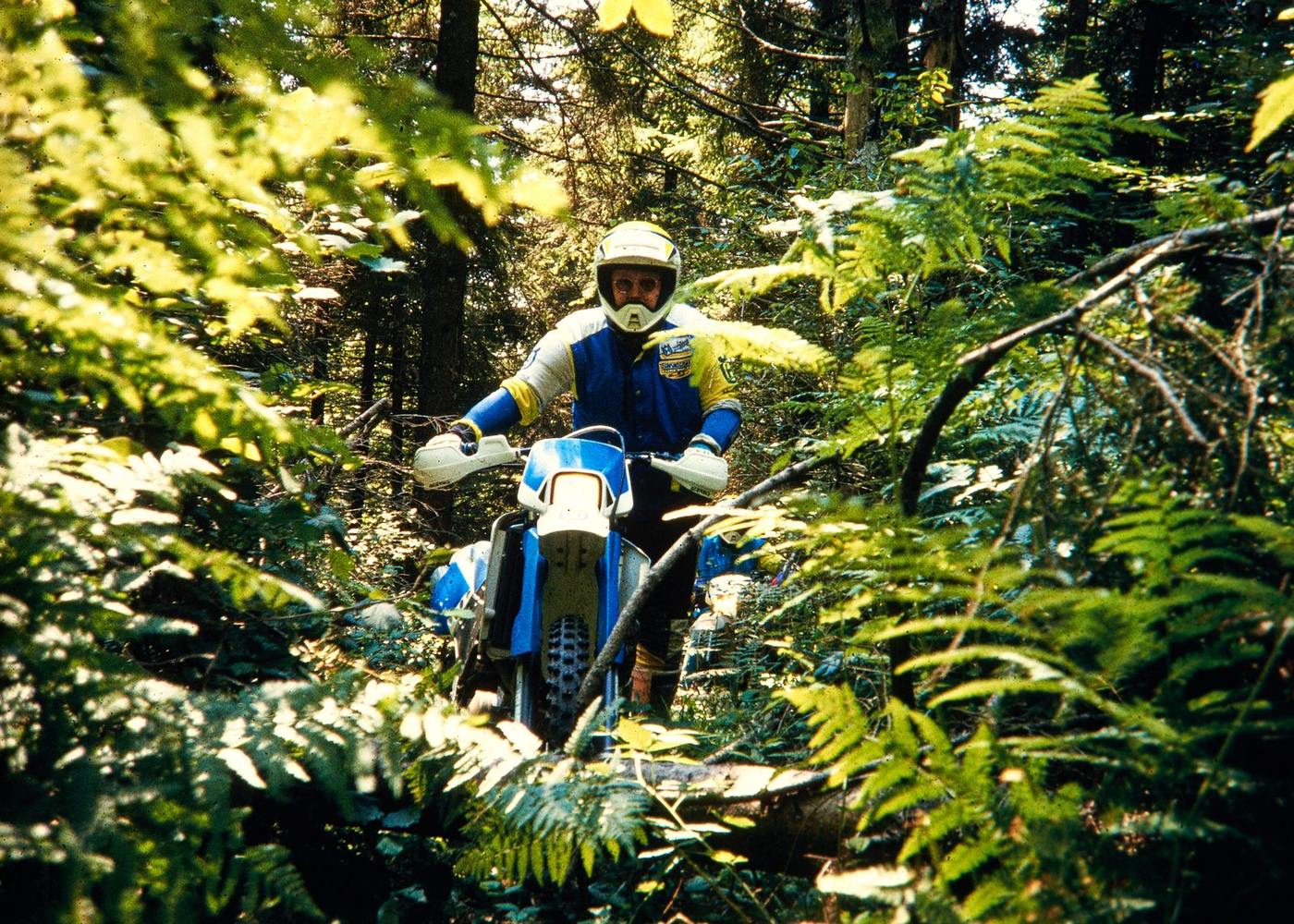 Historische Moto-Rumpf-Aufnahme: Markus Rumpf, grüne Hölle von St. Jordi, Spanien, 1994.