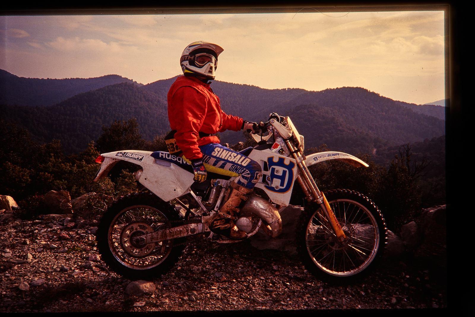 Ute auf Husqvarna, Spanien 1993 — Moto Rumpf